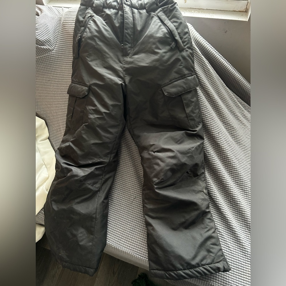 These are boys size 10/12 snow pants. They are in excellent condition!